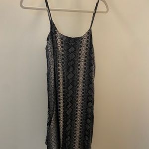 H&M Divided Snake-print Mini Dress